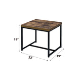 Bob - End Table - Weathered Oak / Black - Furniture Home Direct
