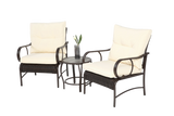 3 Piece Conversation Set - Beige - Furniture Home Direct