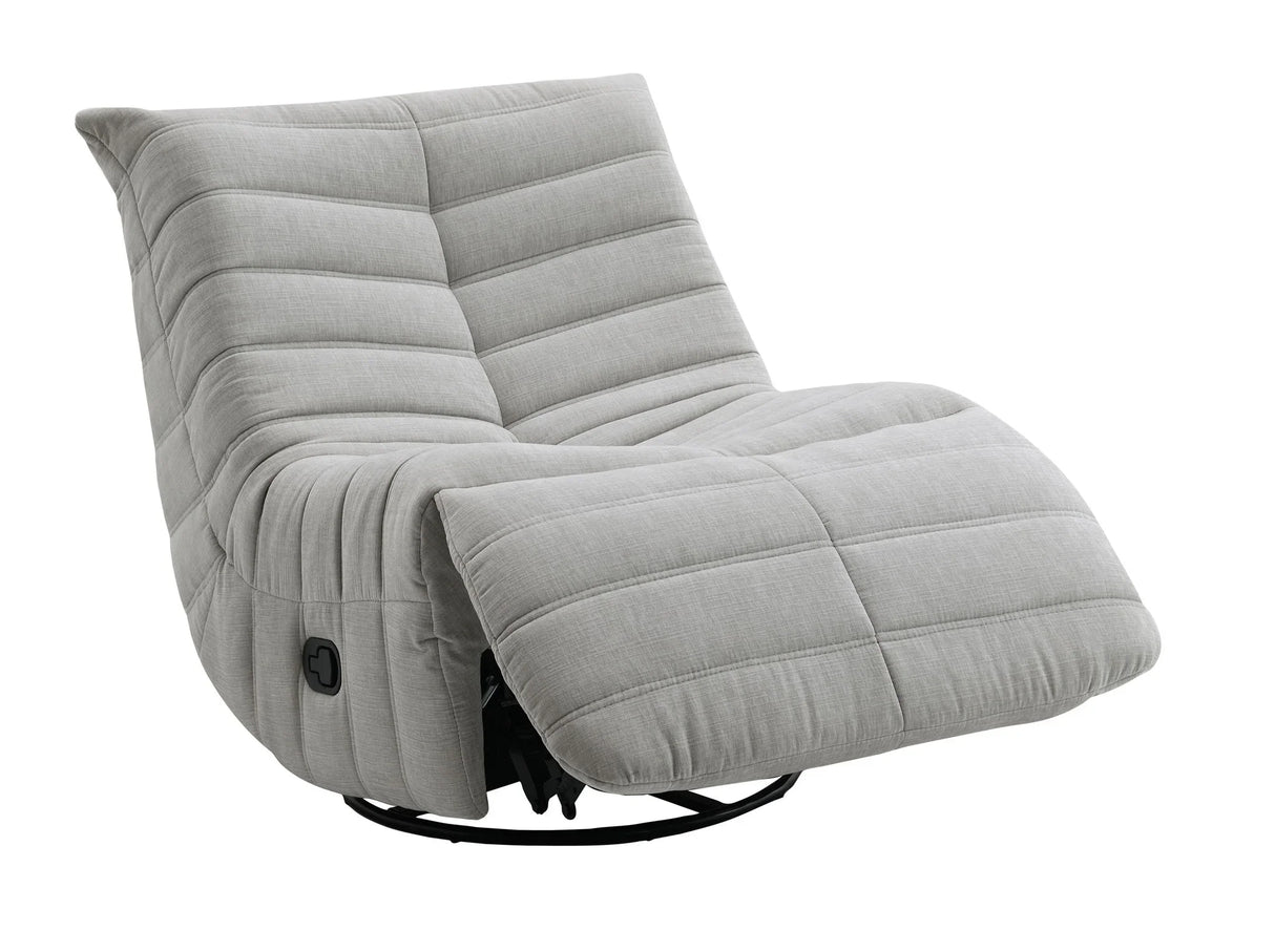 Talmon - Chenille Glider Recliner With Swivel - Furniture Home Direct