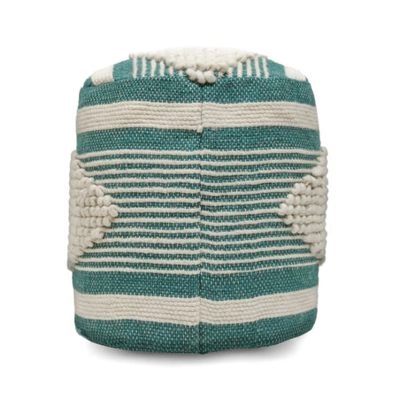 Diamond - Handcrafted Cylindrical Pouf - Furniture Home Direct