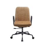 Eclarn - Top Grain Leather Office Chair - Brown - Furniture Home Direct
