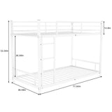 Bunk Bed With Noise Reduction And Safety Guardrail - Furniture Home Direct