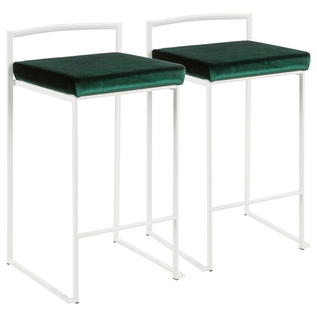 Fuji - Simple Elegance, Contemporary Stackable Counter Stool - Furniture Home Direct