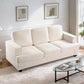 Modern Sofa, Comfortable 3 Seater Couch With Deep Seating, Loose Back Cushions, Wide Arms - Furniture Home Direct