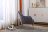 Modern Mid-Century Chair Tufted Sherpa Armchair For Living Room Bedroom Office - Furniture Home Direct