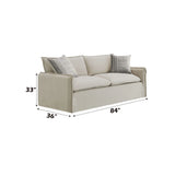 Upendo - Pattern Fabric 3 Pieces Living Room Set - Beige Yakety Yak Sand - Furniture Home Direct