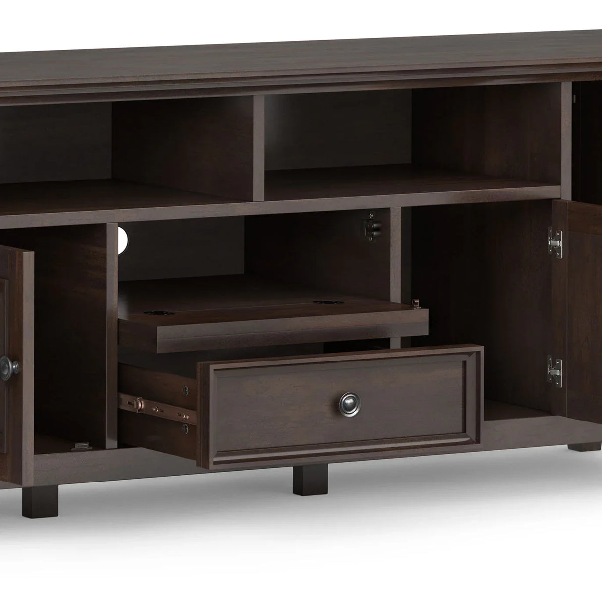 Amherst - Wide TV Media Stand - Furniture Home Direct