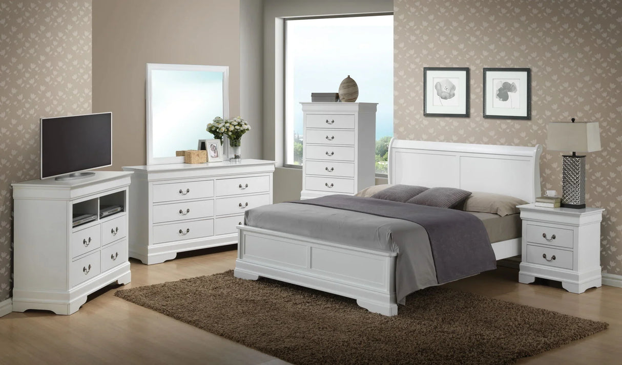 Sleigh Bed With Low Footboard - Furniture Home Direct