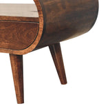 Solid Wood Circular TV Stand - Furniture Home Direct