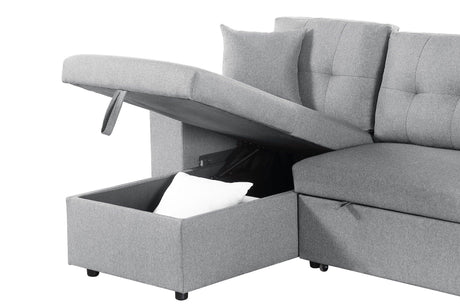 Daniel - Upholstered Reversible Sectional With Pull Out Loveseat - Furniture Home Direct