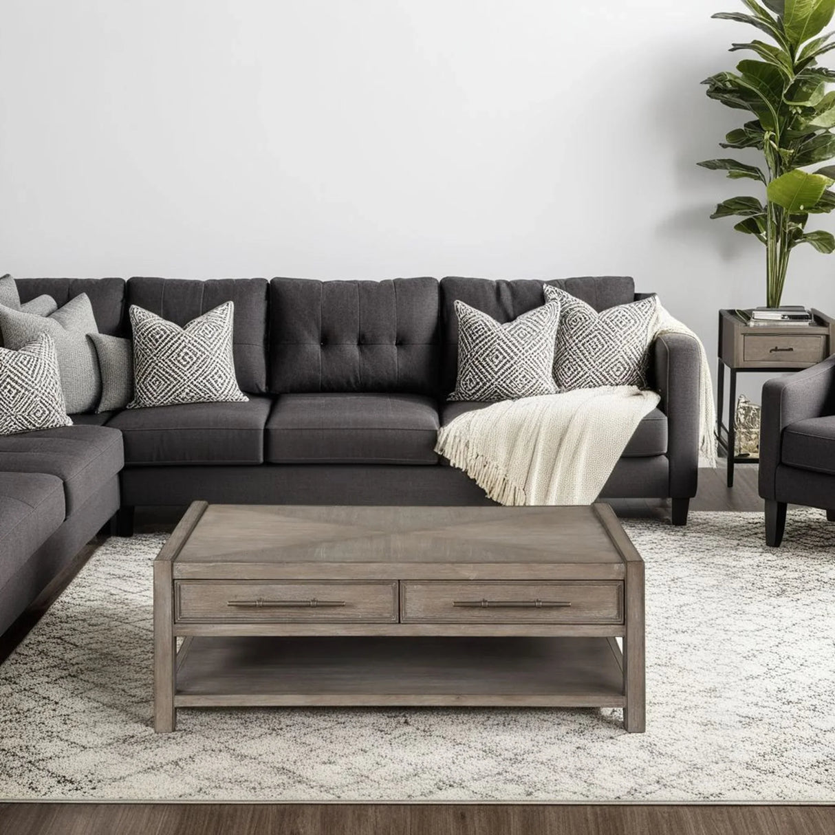 Cypress Lane - Coffee Table - White Oak - Furniture Home Direct