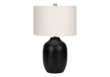 Lighting, Table Lamp, Ceramic, Contemporary - Black / Cream - Furniture Home Direct