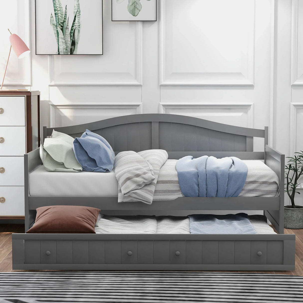 Wooden Daybed, Sofa Bed, No Box Spring Needed - Furniture Home Direct