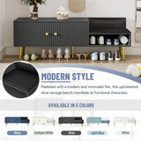 Modern Shoe Cabinet - Black - Furniture Home Direct