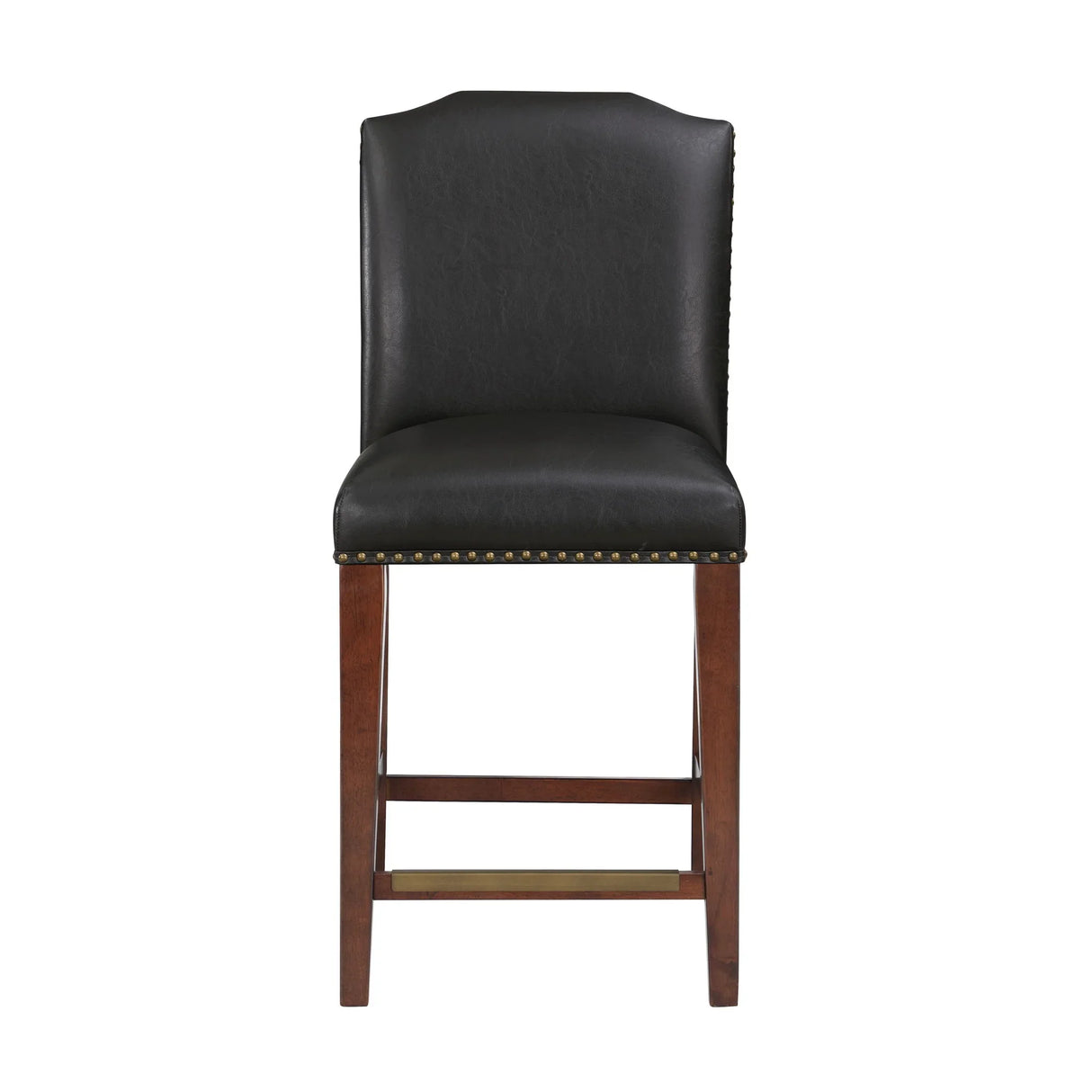 Blaire - Stationary Counter Stool With Nail Heads - Furniture Home Direct