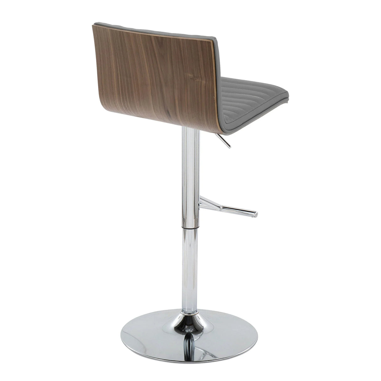 Mason - Contemporary Adjustable Barstool & Swivel With Straight T Footrest (Set of 2) - Furniture Home Direct