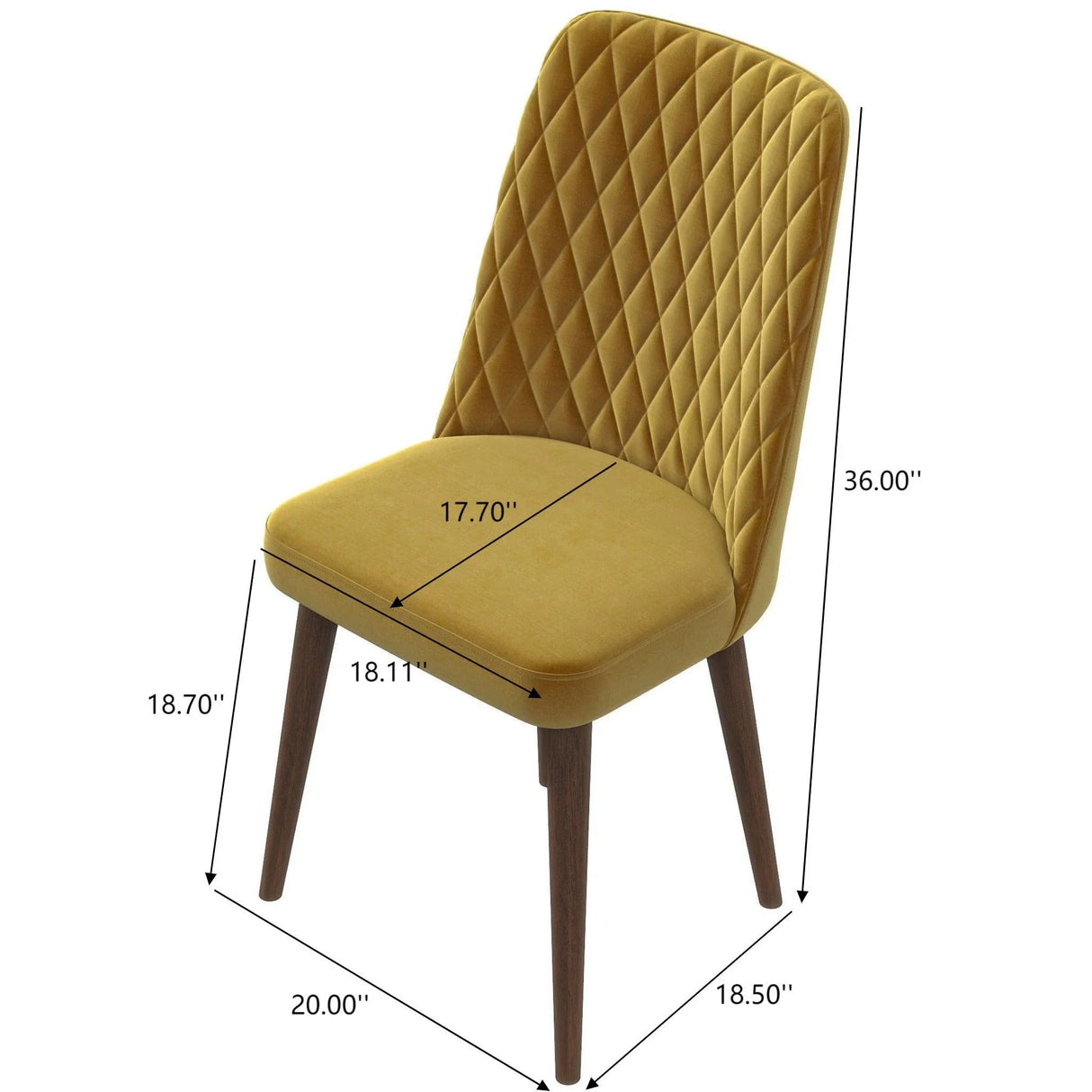 Katie - Mid-Century Modern Dining Chair (Set of 2) - Furniture Home Direct