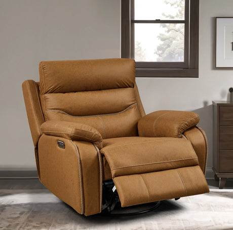 Dual Okin Motor Rocking And 240° Swivel Single Sofa Seat Recliner Chair Infinite Position, Head Rest With Power Function - Furniture Home Direct
