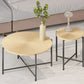 Radial - Pattern Coffee And End Table Set Waterproof Cover, Distressed Cylindrical Design (Set of 2) - Furniture Home Direct