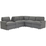 Power Recliner Corner Sofa Home Theater Reclining Sofa Sectional Couches With Storage Box, Cup Holders, USB Ports And Power Socket For Living Room - Furniture Home Direct