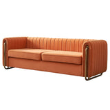 Contemporary Velvet Sofa Couch For Living Room - Furniture Home Direct