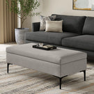Rebecca - Multifunctional Coffee Table Storage Ottoman With Lift Up Lid - Furniture Home Direct