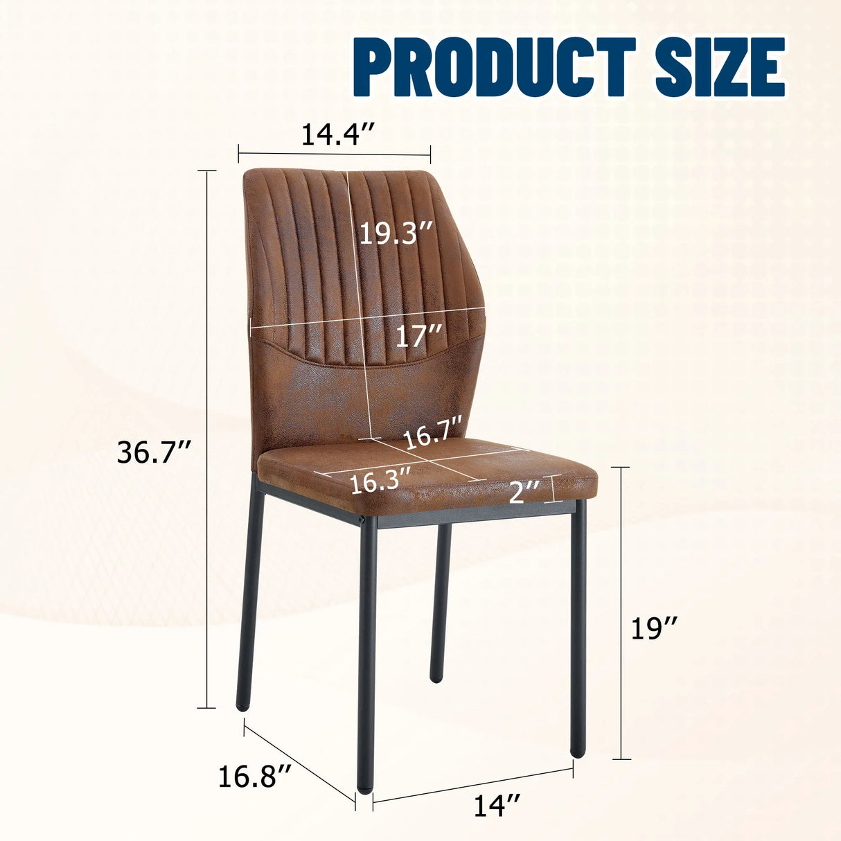 Luxury Simple Chair With Metal Leg