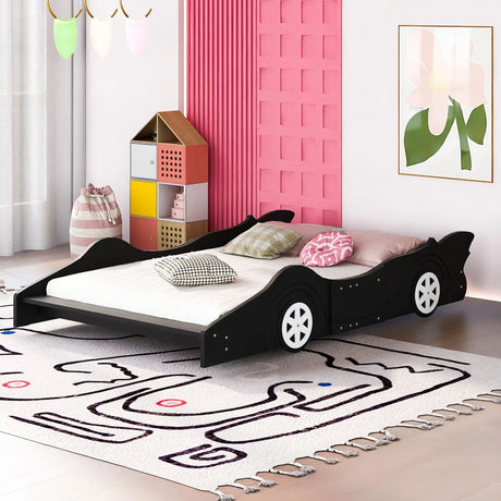 Race Car Shaped Platform Bed & Wheels - Furniture Home Direct