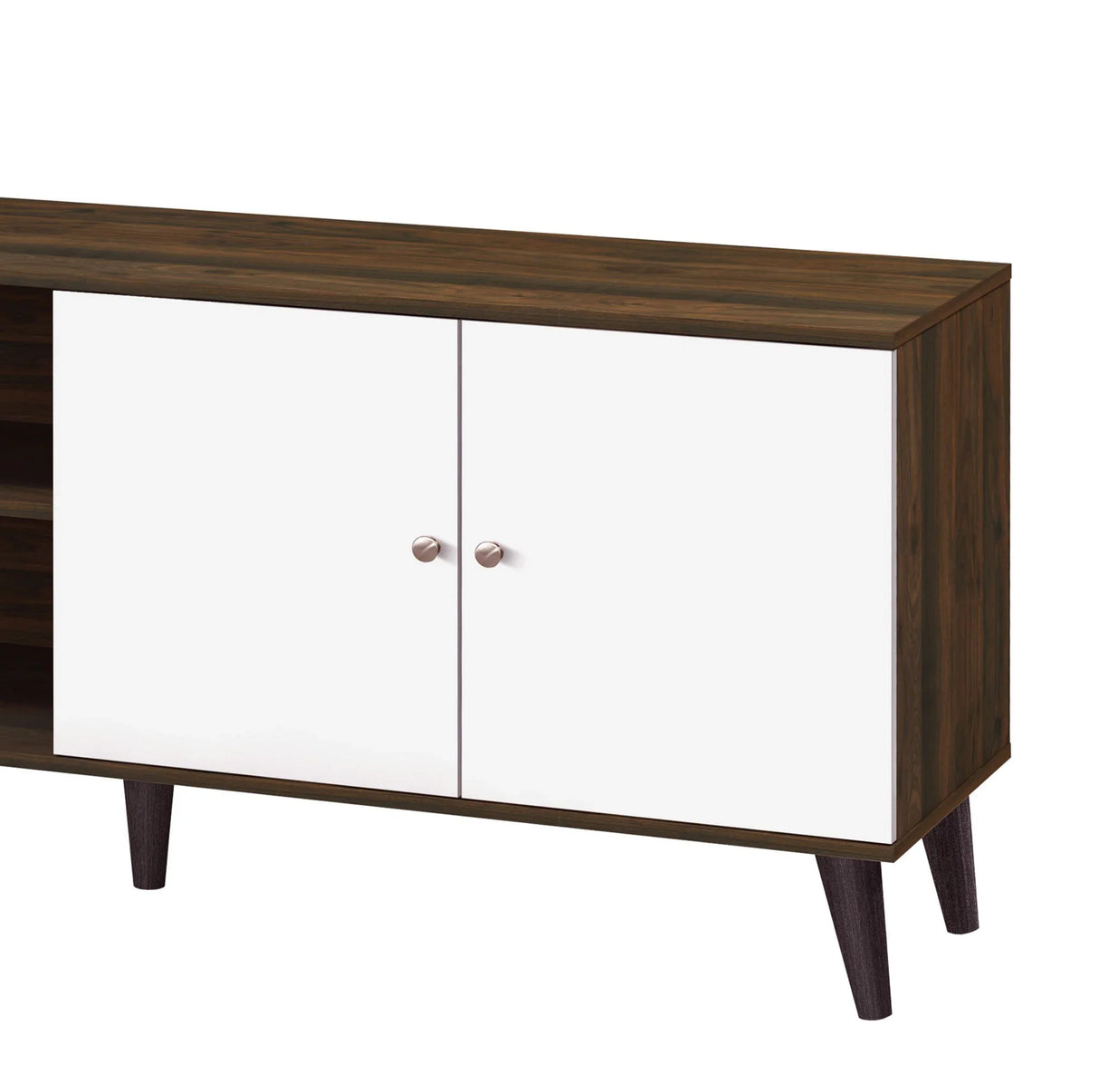 Amidon - TV Stand, With 2 Storage Shelves And 1 Cabinet - Furniture Home Direct