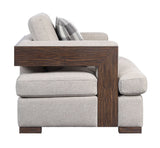 Niamey - Sofa With 4 Toss Pillows - Walnut - Furniture Home Direct