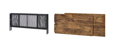 Winam - Coffee Table - Antique Oak / Black - Furniture Home Direct