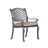 Square 4 Person 43.19" Long Aluminum Dining Set With Cushions - Furniture Home Direct