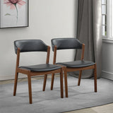 Enzo - Dining Chair (Set of 2) - Black / Brown - Furniture Home Direct