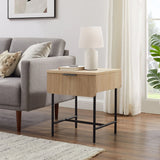 Modern Fluted Door Minimalist Side Table - Furniture Home Direct