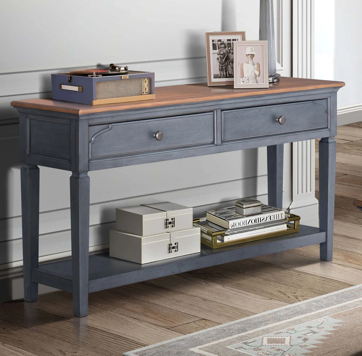 Americana - Console Table - Blue - Furniture Home Direct