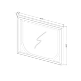 Uriuni - Large Scale Mirror With LED Light - Off White - Furniture Home Direct