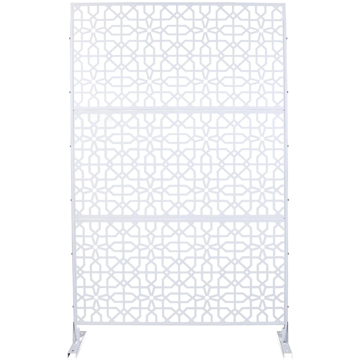 Outdoor & Indoor Metal Freestanding Decorative Privacy Screen - Furniture Home Direct