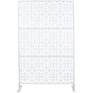 Outdoor & Indoor Metal Freestanding Decorative Privacy Screen - Furniture Home Direct