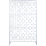 Outdoor & Indoor Metal Freestanding Decorative Privacy Screen - Furniture Home Direct