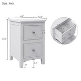 White Solid Wood 5 Piece Queen Bedroom Set(bed, 2 nightstands,chest,dresser) - Furniture Home Direct