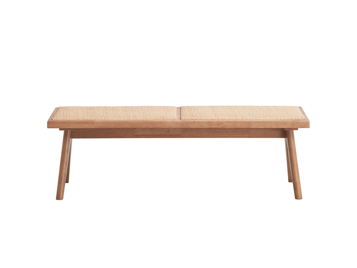 Velentina Outdoor Bench - Rattan / Natural - Furniture Home Direct