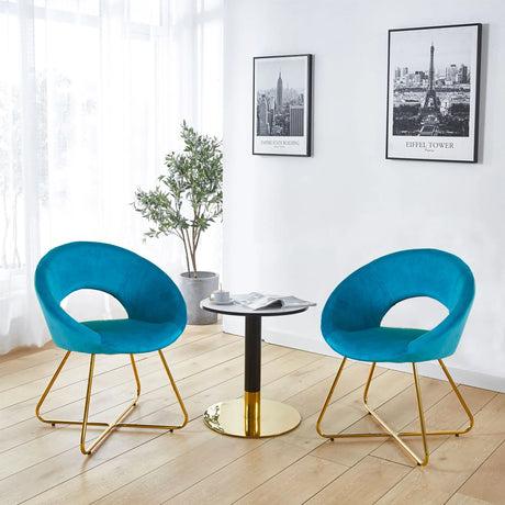 Modern Accent Velvet Lounge Chair - Furniture Home Direct
