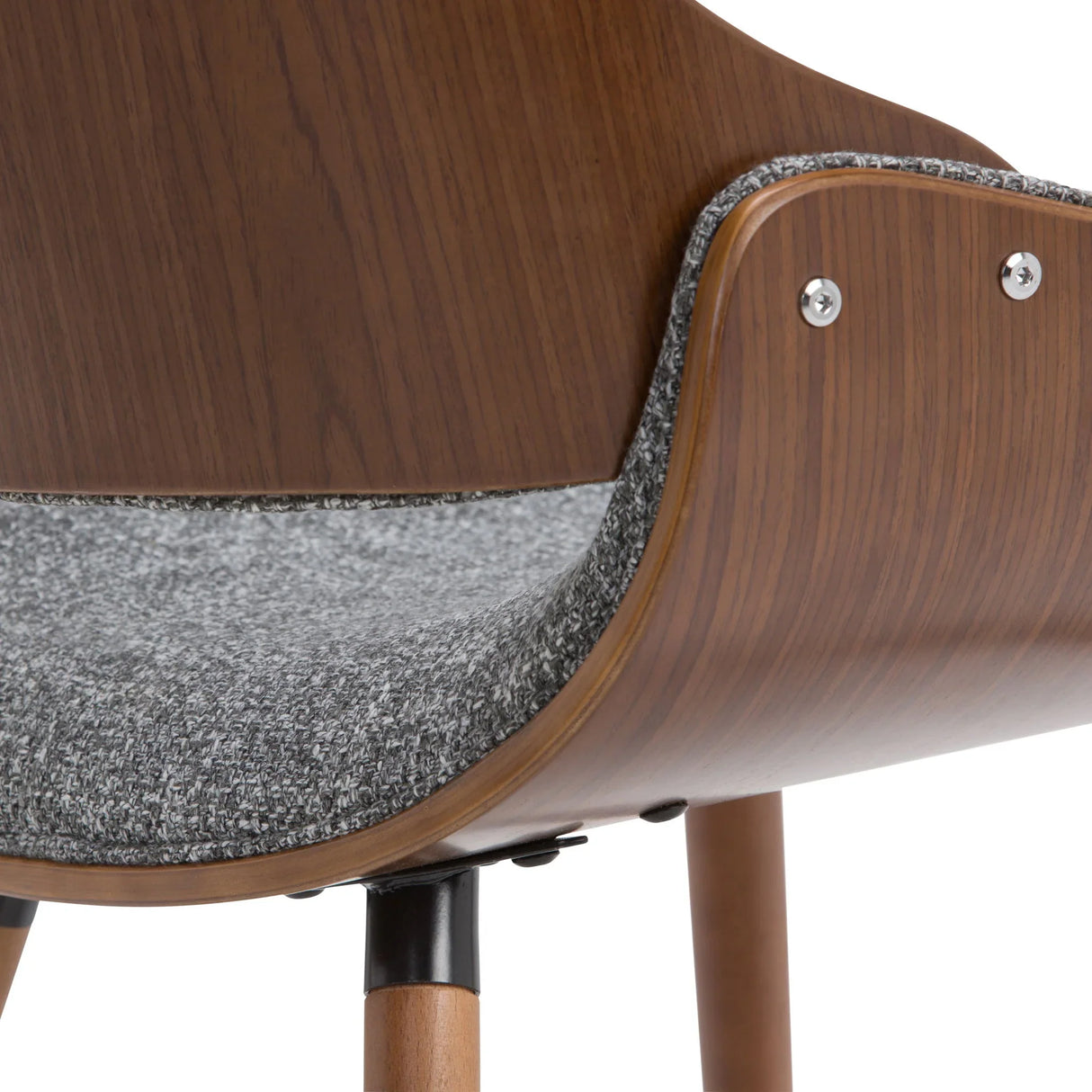 Malden - Bentwood Upholstered Dining Chair With Wood Back - Furniture Home Direct