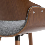 Malden - Bentwood Upholstered Dining Chair With Wood Back - Furniture Home Direct