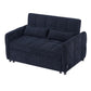 Loveseat Sofa Pull-Out Bed With Adjustable Backrest, 3 USB Ports And 2 Lumbar Pillows For Living Room - Furniture Home Direct