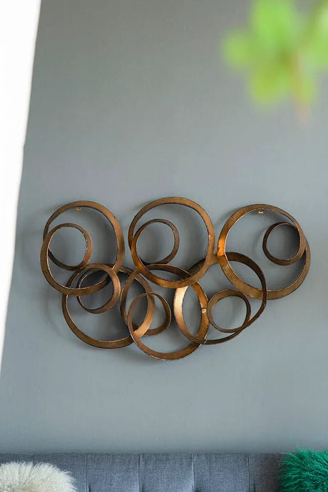 SerethaLeaf Wall Decor - Gold - Furniture Home Direct