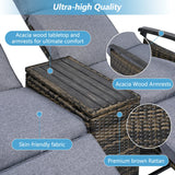 Outdoor Lounge Chair Set - Gray - Furniture Home Direct