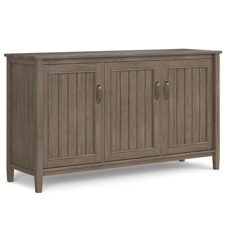 Lev - Wide Storage Cabinet - Smoky Brown - Furniture Home Direct