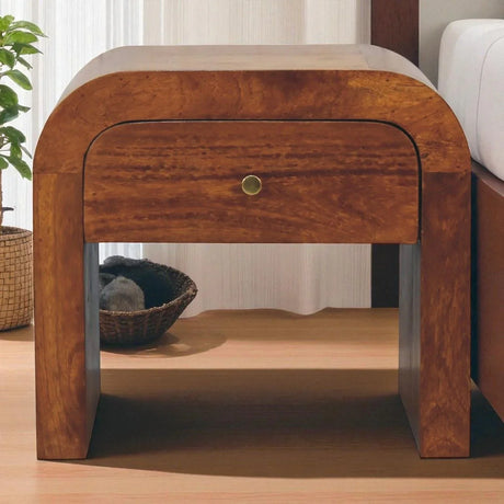 Mini Darcy - Nightstand With Curved Edges - Furniture Home Direct