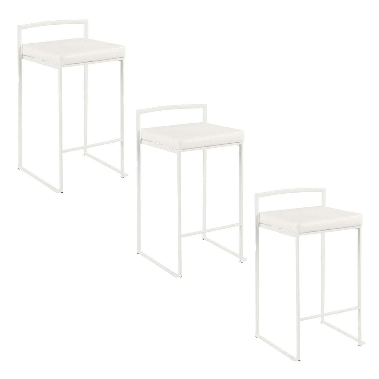 Fuji - Simple Elegance, Contemporary Stackable Counter Stool - Furniture Home Direct